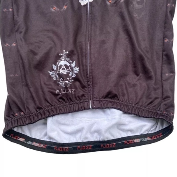 Wolf Cycling Jersey Men’s Long Sleeve Full Zip Bike Shirt Cool Graphic L Winter - Picture 6 of 6